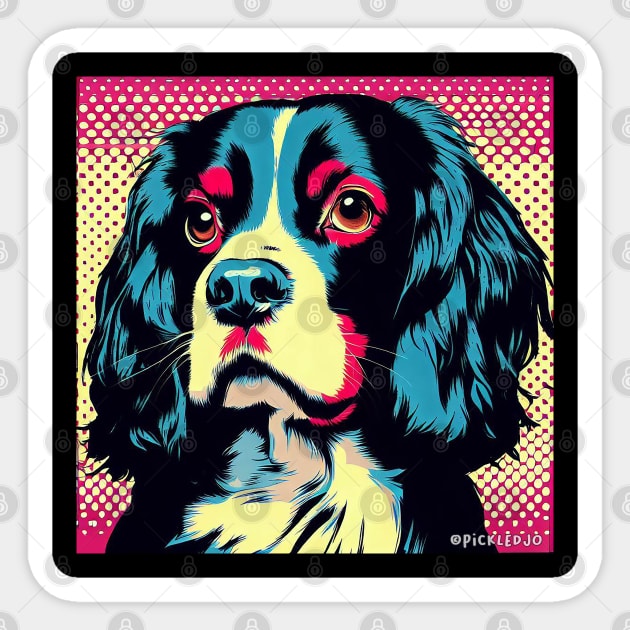 Tri Colour Spaniel Sticker by Sketchy